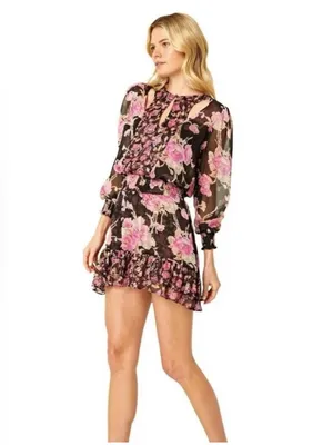 MISA Los Angeles Irina Mini Floral Dress thumbnail 3