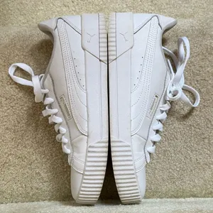 PUMA Women's Carina Low Top Athletic Trainers Sneaker‎ White Size 8.5” thumbnail 6