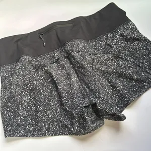 Lululemon Run Times Short in Mini Splatter White Black Size 6 thumbnail 14