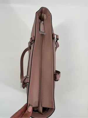 GUESS Blush Rose Saffiano Tote Bag thumbnail 3