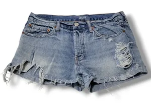 BDG Shorts Size 27 W33"xL2" BDG Urban Outfitters Tomgirl Denim Shorts Distressed Jean Shorts thumbnail 1