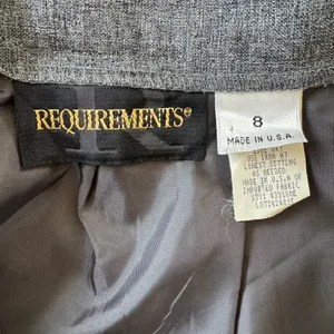 Vintage ‘90s Requirements Dark Gray Knee Length Pencil Skirt thumbnail 8