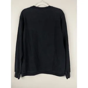 Royce Comfy Corded Top Sweatshirt Women's Small Thumb Holes Black‎ Minimalist thumbnail 9