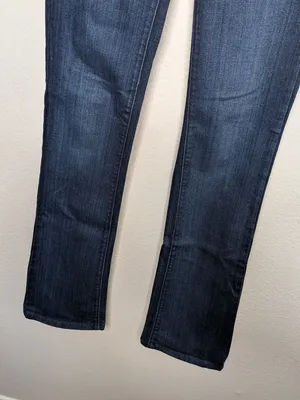 Paige Manhattan Bootcut Dark Wash Womens Jeans Size 26 Inseam 32" thumbnail 9