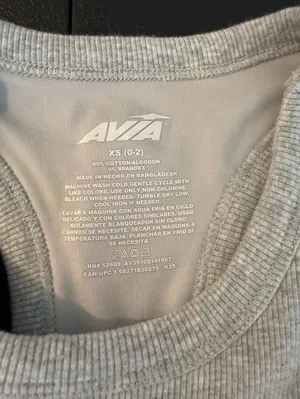 Avia Rib Tank with Shelf Bra Grey Size XS thumbnail 2