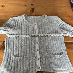 Vintage Y2K grey cardigan sweater Heather thumbnail 4