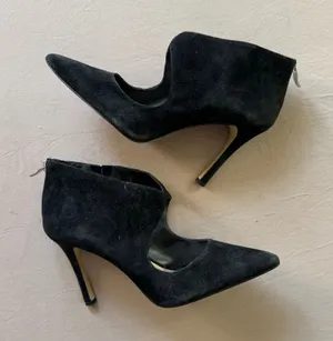 BCBGeneration "Pailie-X" Suede Pointed Toe Cutout Heels thumbnail 1