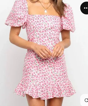 Petal and Pup pink floral mini dress thumbnail 2