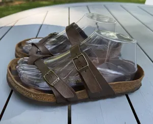 Birkenstock Mayari Brown Birko-Flor Sandals Women’s Size 37 US 6 Comfort Slides thumbnail 1