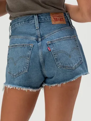 Levi's 501 Original Fit High Rise Denim Shorts Size 27 thumbnail 3