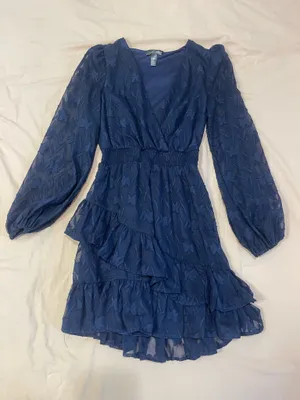 AQUA Long Sleeve Dress thumbnail 1