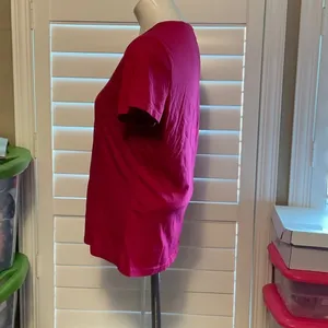 adidas Women's Vibrant Pink Short Sleeve Tee thumbnail 5