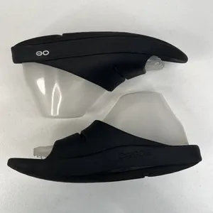 Oofos OOahh Black Unisex EU 39 Men 6 Women 8 Recovery Comfort Lightweight Slides thumbnail 3