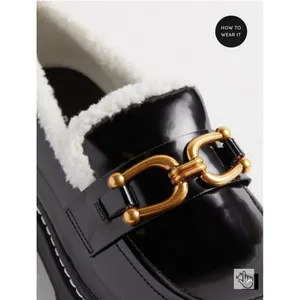 Torrid Women Shearling‎ Trim Loafer Black (size 8) thumbnail 4