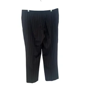 Kenneth Cole Women’s 2pc Striped Suit Black Business Casual Corpcore XL thumbnail 9