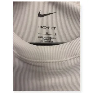 Nike Zenvy Rib Women's Short-Sleeve Cropped Top L Light Orewood Brown/White thumbnail 8