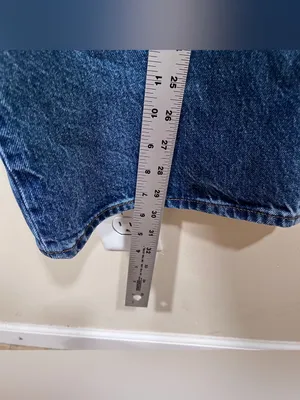 NWT Denim Forum The Farrah Hi-Rise Wide Jean size 32 short thumbnail 8