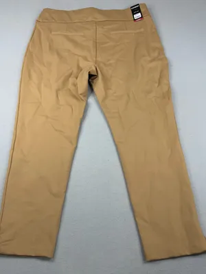 Express Ponte Pants XL Pecan Brown High Rise Pull On Slim Ankle NWT thumbnail 3