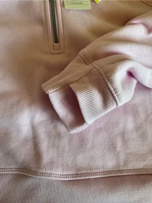 All In Motion NWT Pink Quarter Zip Sweatshirt Size Medium with Thumbhole Cuffs thumbnail 5