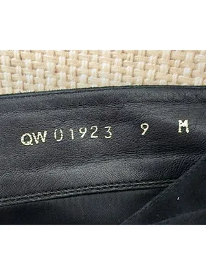 Stuart Weitzman Black Suede Leather Hidden Wedge Tall Tassel Boots Size 9 EUC thumbnail 8