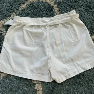 LOFT Cream Women's Belted Shorts thumbnail 5