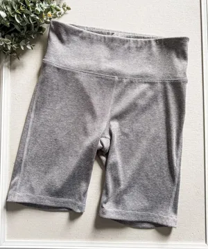 Gap Women's High-Waist Active Bike Shorts in Heather Gray Size Small thumbnail 1