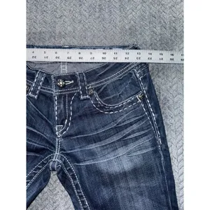 Miss Me Women's Skinny Blue Denim Low Rise Medium Wash Size 26‎ thumbnail 9