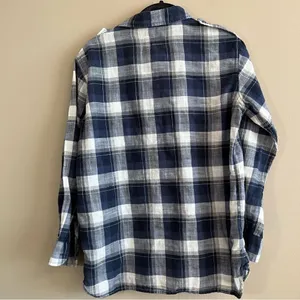 ✨ Current/Elliott Women’s‎ Blue White Plaid The Perfect Shirt Venice Plaid 1 S thumbnail 9