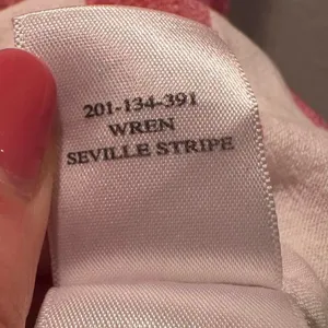Rails Ren Drawstring Waist Mini Dress Seville Pink White Strip Sz‎ Small Linen thumbnail 10