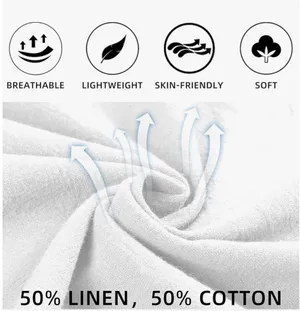 Women's White Linen Cotten Ruffle Hem Shirts Size X-Large (16-18) thumbnail 6