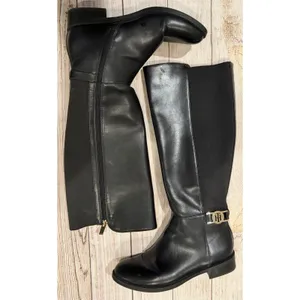 Tommy Hilfiger Women’s TWIZELLE-T Tall Riding Black Boots Size 7 thumbnail 6