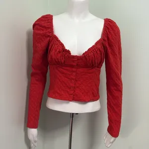 Free People Ladybug Long Sleeve Cropped Top Medium thumbnail 7