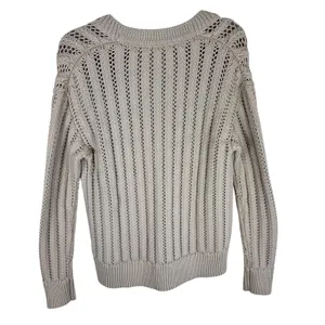 Haven New NWOT Cotton Cream Cable Knit Chunky Button Up Cardigan Sweater Size‎ M thumbnail 5