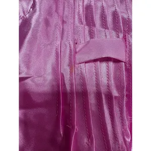 Vintage Chanteuse Pink Satin Pajama Set Lace Trim Cami &‎ Pants Size XL 90s NOS thumbnail 6