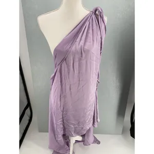 BAOBAB Womens Dress Marea One Shoulder Wrap Lavender Size Large thumbnail 4