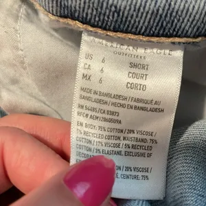 American Eagle Outfitters Blue Mom Straight Jeans Distressed Style thumbnail 7
