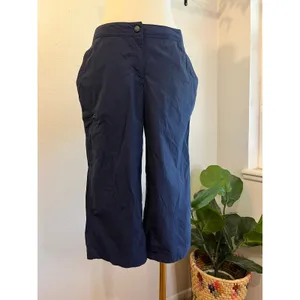 L.L. Bean Blue Low Rise Capri Cropped Wide Relaxed Fit Hiking Pants Size 8 thumbnail 16