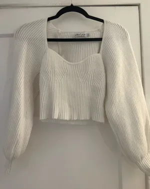 White Petal & Pup Sweater thumbnail 1