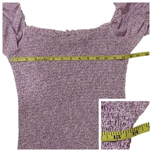 Petal & Pup Bonita Shirred Frill Long Sleeve Dress - Purple - US 4 thumbnail 3