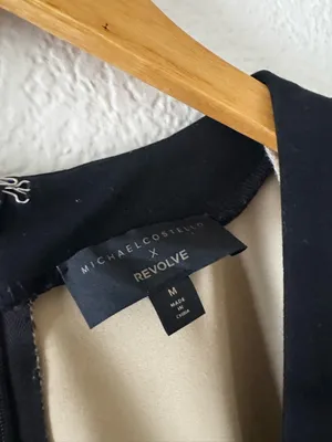 Michael Costello x REVOLVE Tallie Mini Dress in Black thumbnail 5