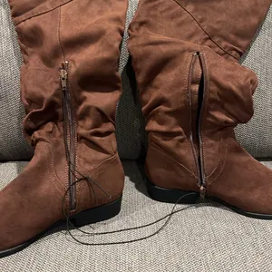 Forever 21 Chocolate Over the Knee Boots thumbnail 2