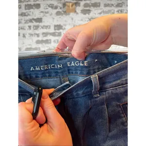American Eagle | women mom short denim thumbnail 5
