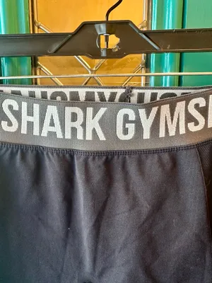 Gymshark Women’s Flex Collection Black Logo Band Athletic Shorts thumbnail 2