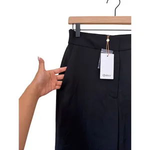 Quince Stretch Crepe Classic Trouser Pants Black Size 8 NWT thumbnail 7