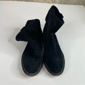 Clarks Somerset Cabaret Black Suede‎ Ankle Booties Size 9.5 thumbnail 5