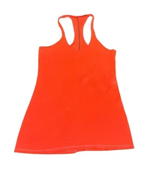Lululemon Racerback Tank Top Coral Red Size S-fair condition thumbnail 1