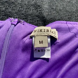 💜 Nikibiki Medium Plum Violet Purple Beaded Rhinestone Cut Out Bodycon Dress 💜 thumbnail 8