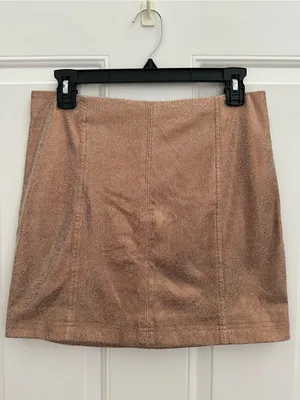 Free people Sparkle Metallic copper Mini Skirt thumbnail 9