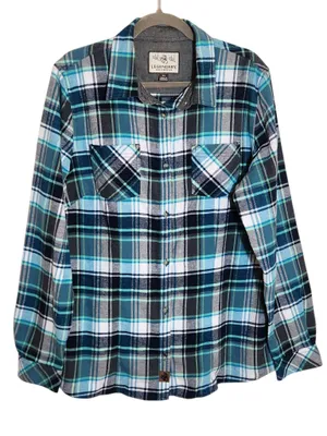 Legendary Whitetails Blue Plaid Flannel Shirt Size XL thumbnail 1
