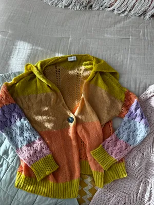 Storia Colorful Knit Cardigan thumbnail 7